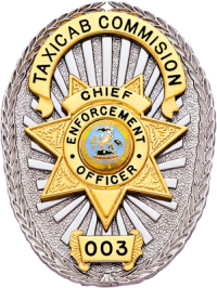 Oval badge with seven point star S577B