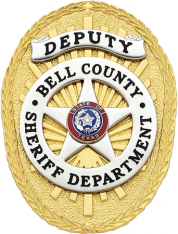 Oval badge with five point star S577C