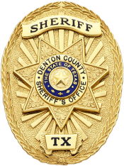 Oval badge with seven point star S577D