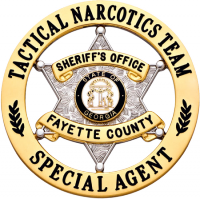 Six point star in circle S579