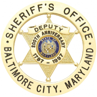 Six Point Star Ball Tipped Badge S608