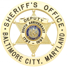 Six Point Star Ball Tipped Badge S608