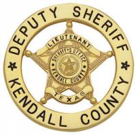 Five Point Star Badge on Round Disk S615