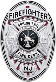 Oval badge with Maltese cross S652