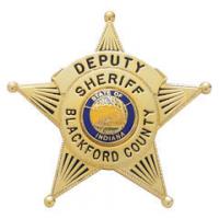 Five Point Ball Enameled Tipped Star Badge S84