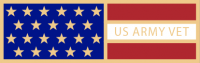 US Army Veteran flag service award SAB3_64