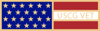 US Coast Guard Veteran flag service award SAB3_65
