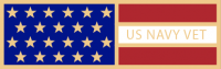 US Navy Veteran flag service award SAB3_67