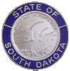 State of South Dakota Blue Border Insignia