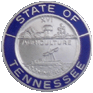 State of Tennessee Blue Border Insignia
