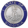 State of Virginia State Blue Border Insignia