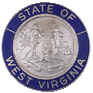 State of West Virginia Blue Border Insignia