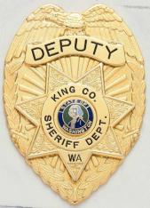 Eagle Topped Badge w/ 7-point Star Center S-91-E