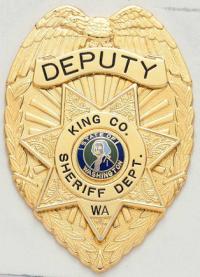 Eagle Topped Badge w/ 7-point Star Center S-91-E